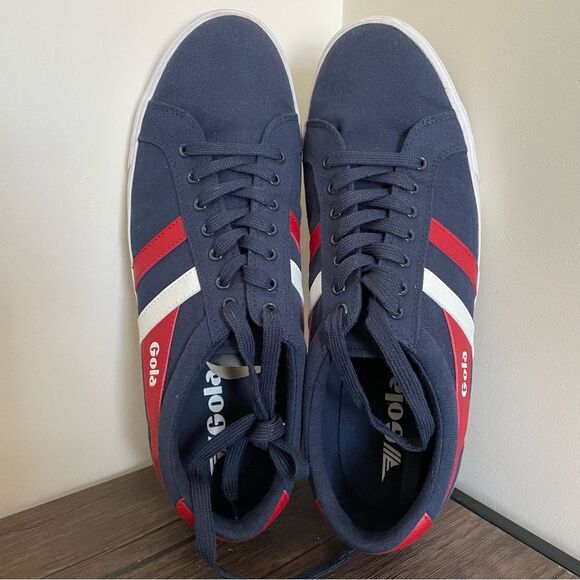 Gola Varsity Classic CMA331 Low Top Men's Size US 13 Navy Red‎ & White Sneakers - Picture 3 of 8